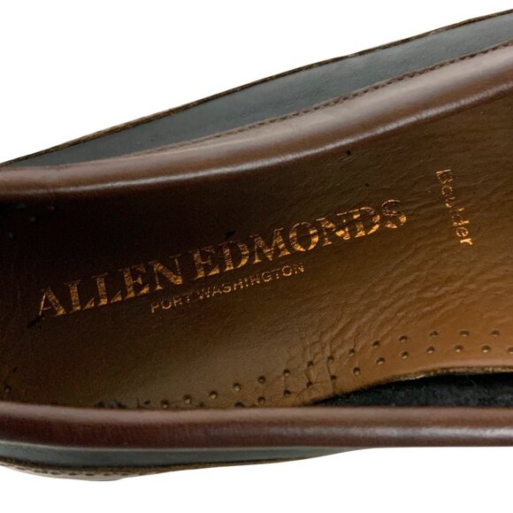 Allen Edmonds Boulder Mens Leather Driving Moccasins Size 14 D Brown Black - Picture 5 of 9